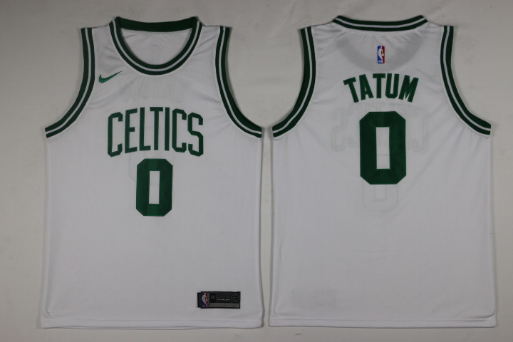 Men Boston Celtics 0 Tatum White Game Nike NBA Jerseys